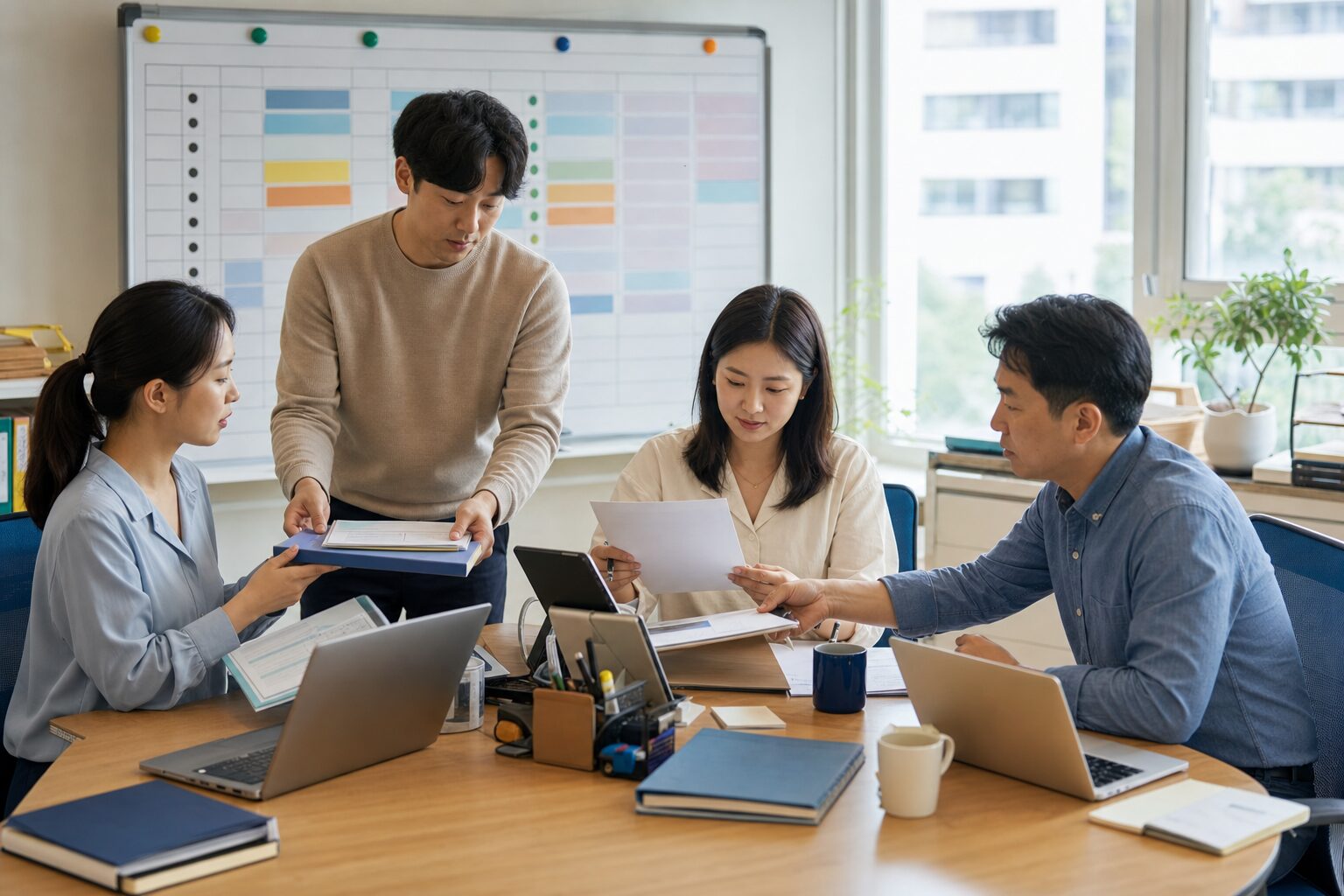 배우자 출산휴가자의 업무를 나눠 맡는 동료 근로자들
