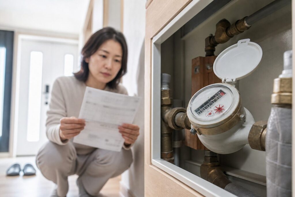 수도요금 갑자기 올랐다면, 계량기 확인·누수 감면 순서