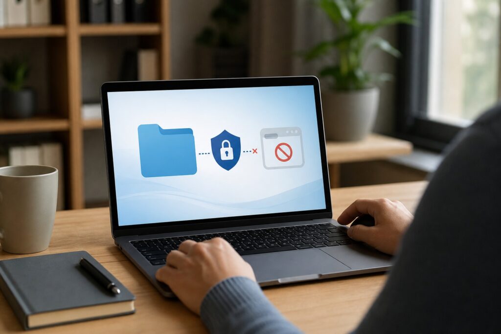 Windows 제어된 폴더 액세스 차단, 앱 허용 전 확인 순서
